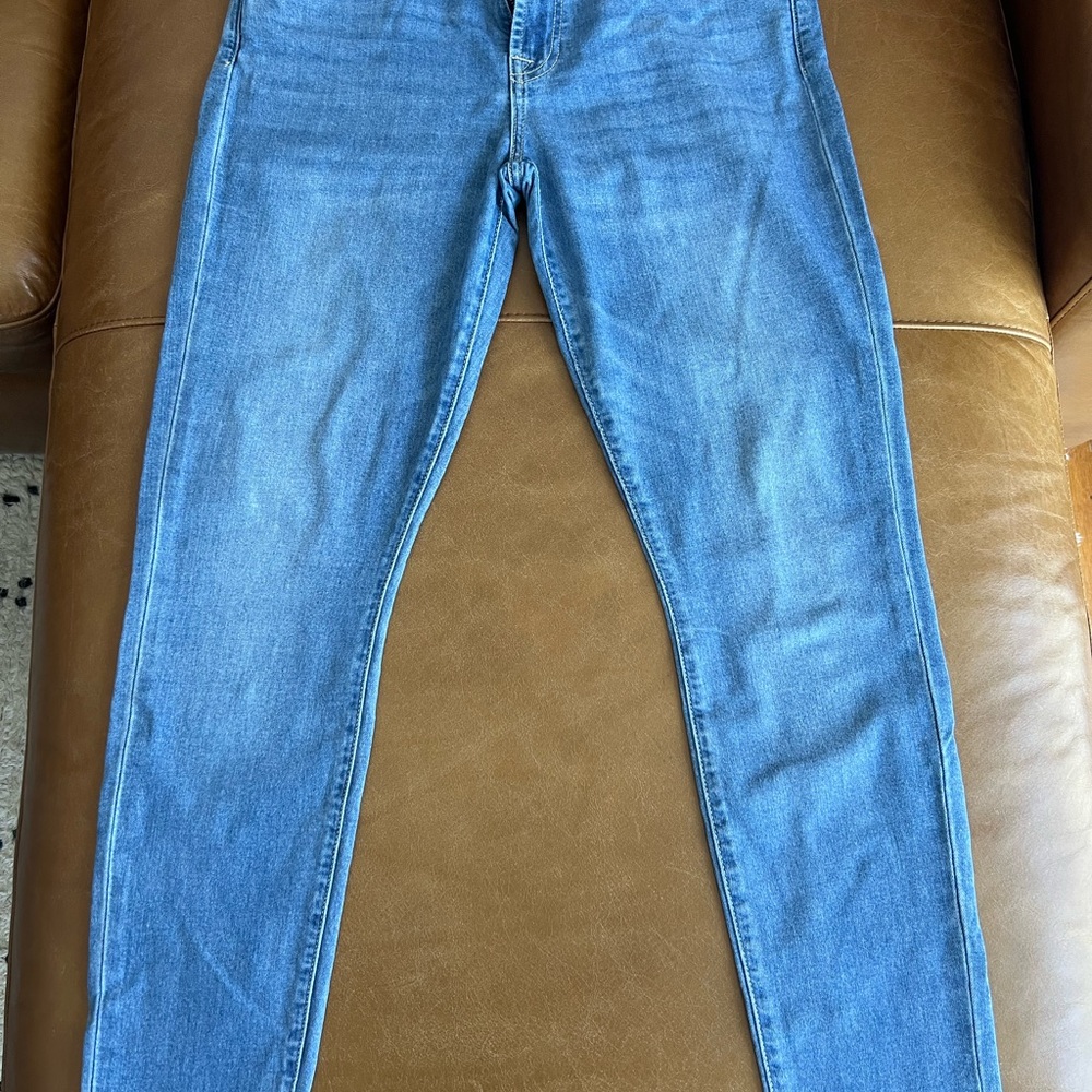 7 For All Mankind Blue Skinny Jeans size 30